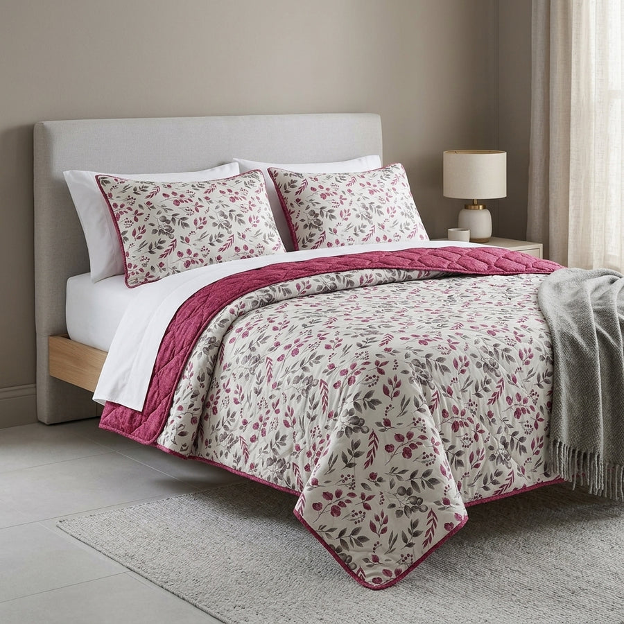 Couvre-lit Rosée Florale – 240x220 cm