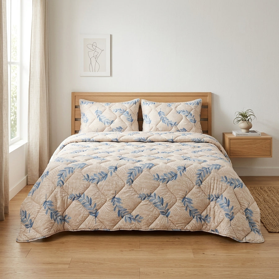 Couvre-lit Bleu Harmony – 240x220 cm