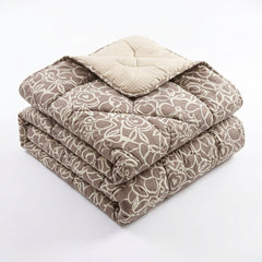 Couvre-lit Arabesque Taupe – 240x220 cm - vue 3