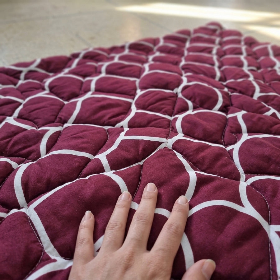 Couvre-lit Royal Bordeaux – 240x220 cm