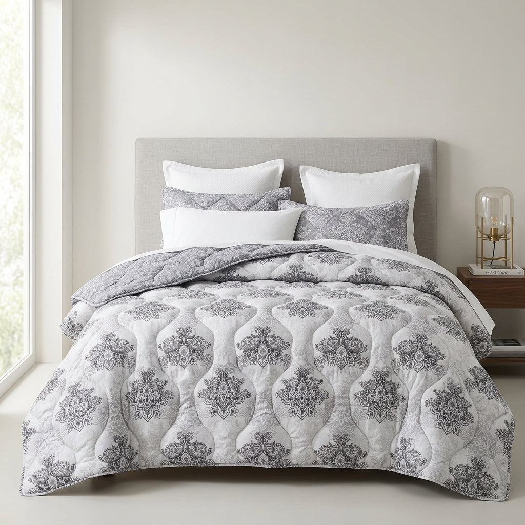 Couvre-lit Gris Imperial – 240x220 cm