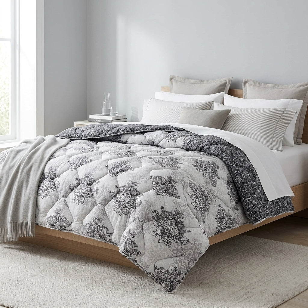 Couvre-lit Gris Imperial – 240x220 cm