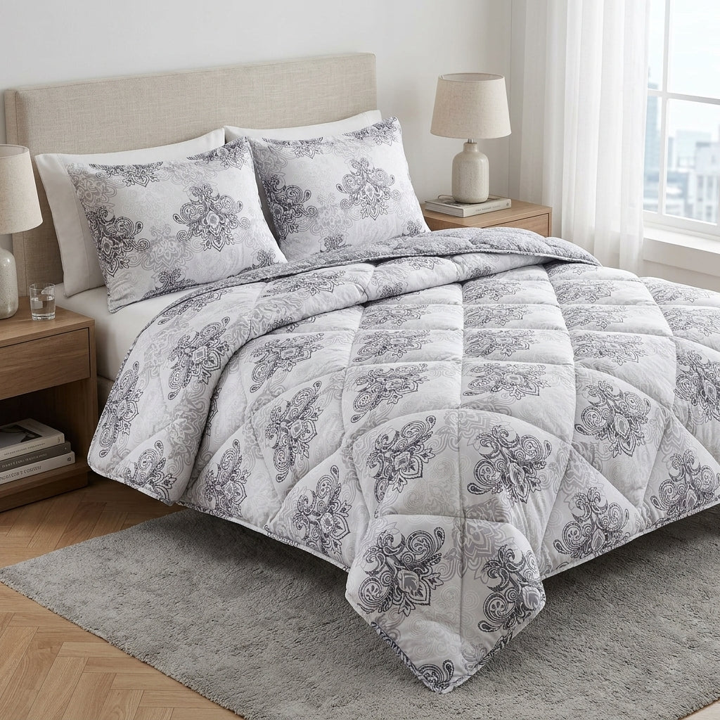 Couvre-lit Gris Imperial – 240x220 cm