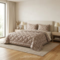 Couvre-lit Arabesque Taupe – 240x220 cm