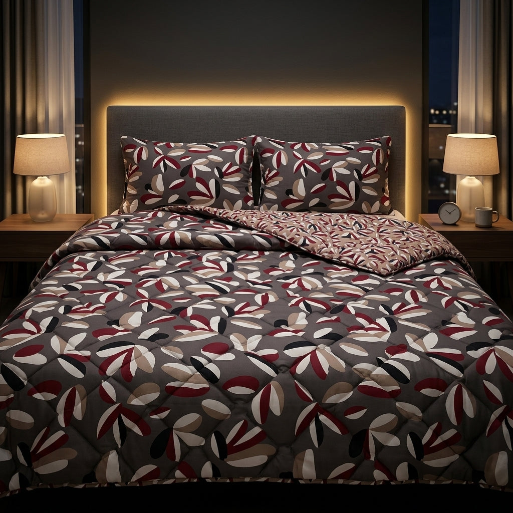 Couvre-lit Urban Carmin – 240x220 cm