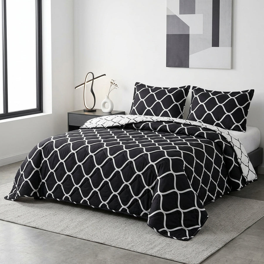 Couvre-lit Graphite Noir– 240x220 cm