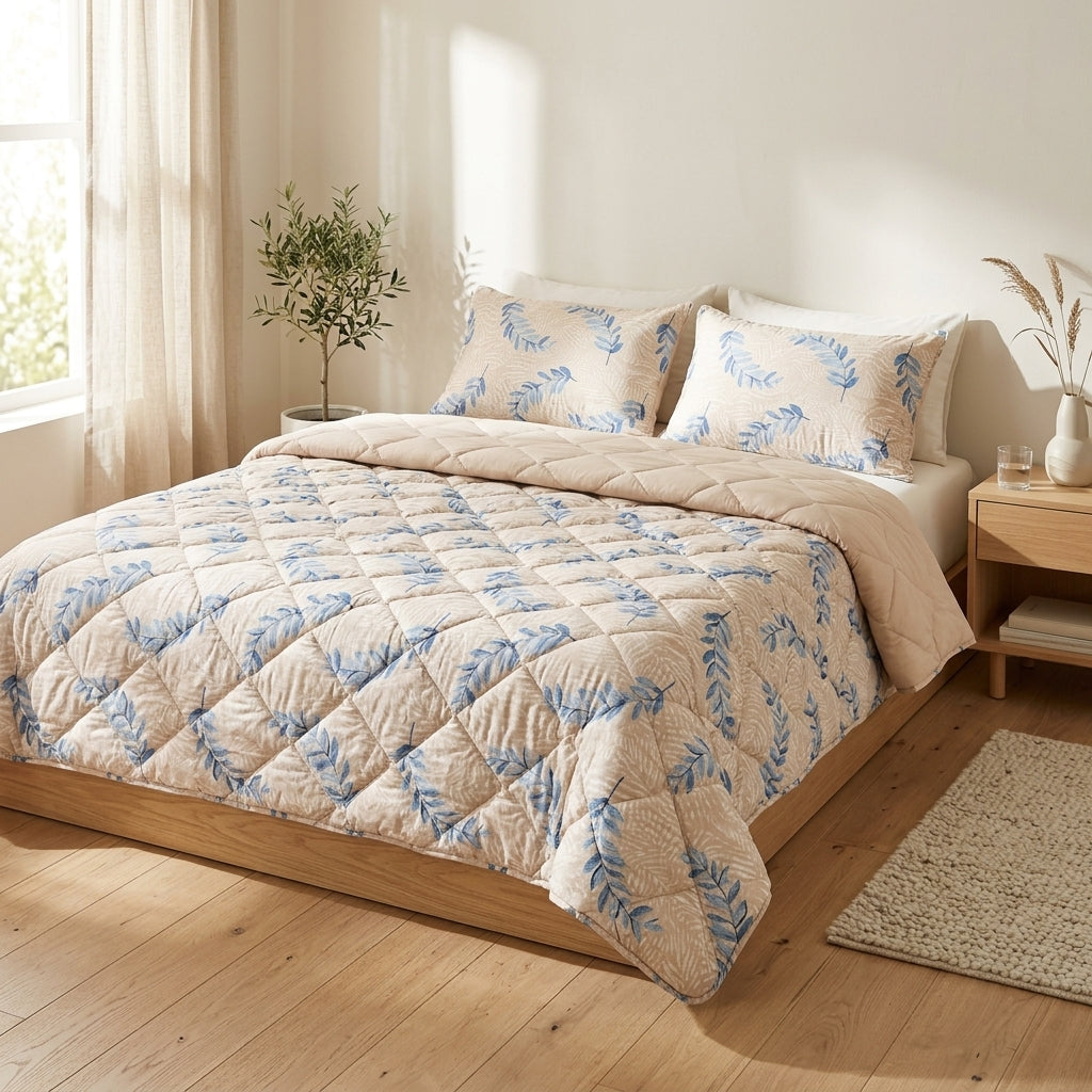 Couvre-lit Bleu Harmony – 240x220 cm