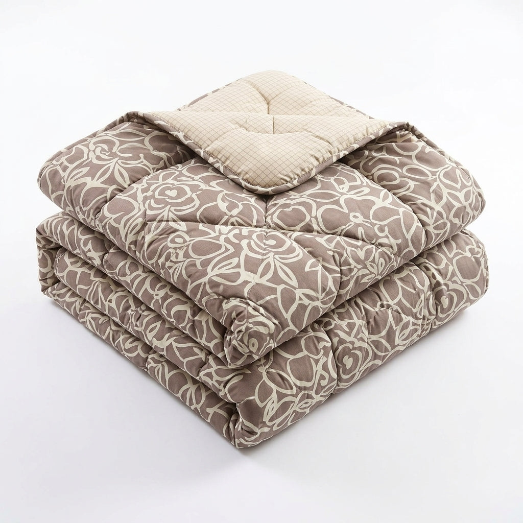 Couvre-lit Arabesque Taupe – 240x220 cm